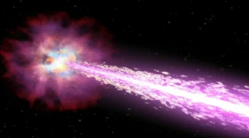 انفجار أشعة غاما يدهش العلماء بعد رصد ظاهرة تصادم داخل تصادم فلكي